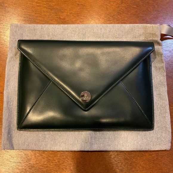 Vivienne Westwood Handbags - SOLD Vivienne Westwood Conduit envelope pouch IN GREEN SOLD DO NOT BUY